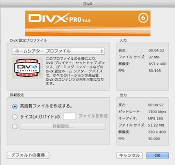 Divxなら再生可能